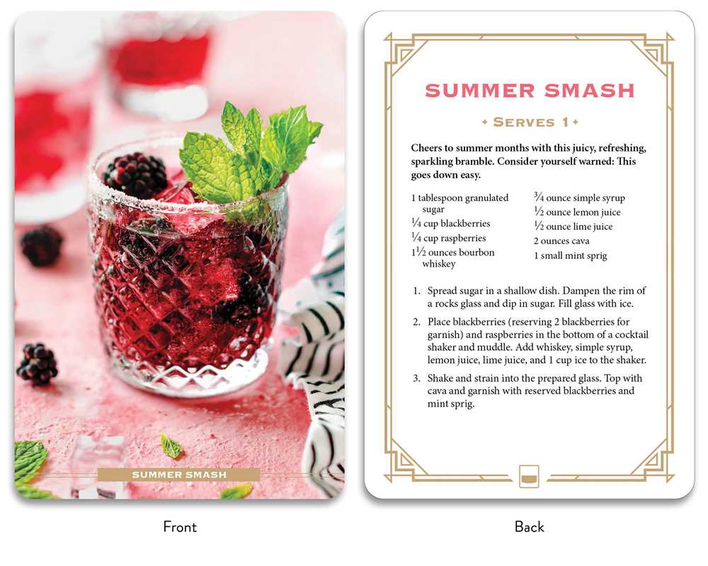 Simon & Schuster - Bubbly Cocktail Cards A–Z by Adams Media