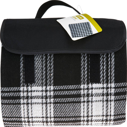 TRUE - Dine Picnic Blanket in Black Plaid