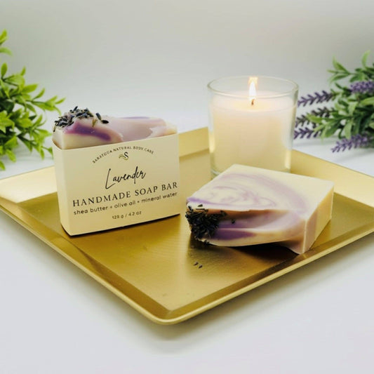 SARATOGA NATURAL BODY CARE LLC - Lavender Handmade Soap Bar VEGAN COLD PROCESS