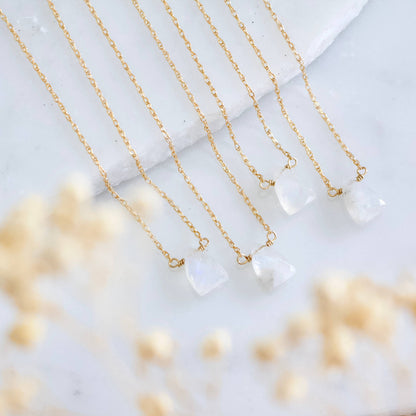 Mesa Blue - Moonstone Necklace - Gold Filled