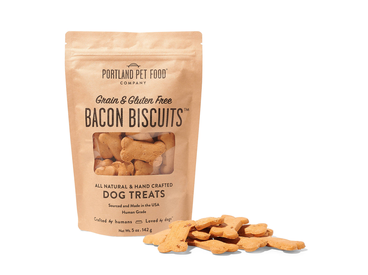 Portland Pet Food Company - Grain and Gluten Free Bacon Dog Biscuits