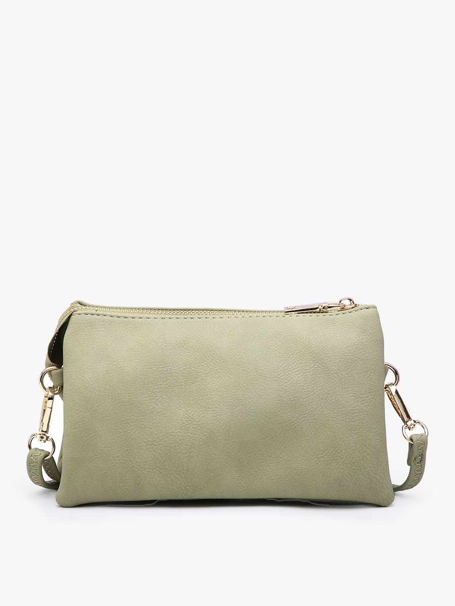 Jen & Co. - Riley Monogrammable 3 Compartment Crossbody/Wristlet | M013