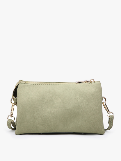 Jen & Co. - Riley Monogrammable 3 Compartment Crossbody/Wristlet | M013