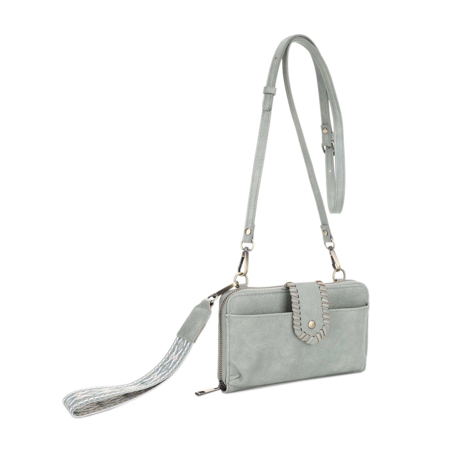 MiMi Wholesale - SV32087WW Jolie Crossbody Wallet With Boho Wrist Strap