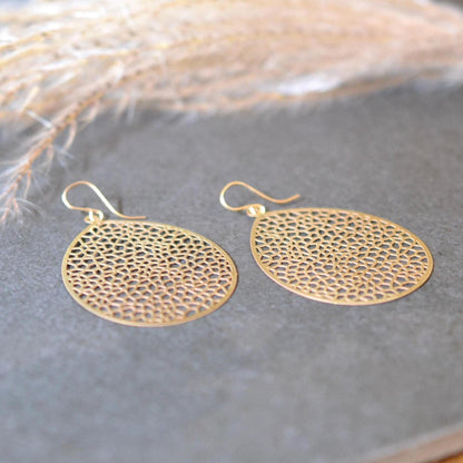 Solid Brass Earrings