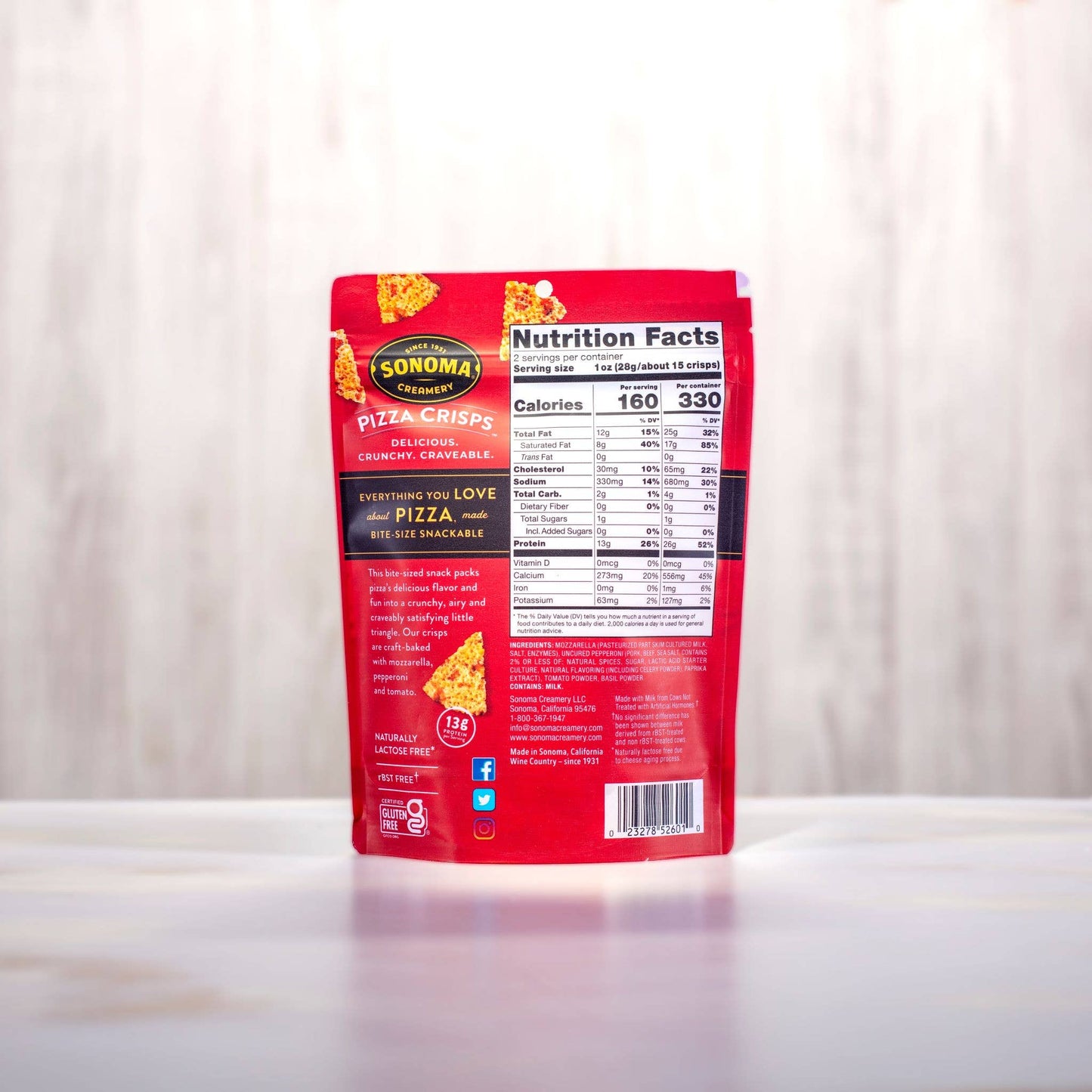 Sonoma Creamery - Pepperoni Pizza Crisps