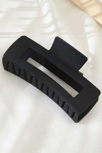 Hana - Solid Color Rectangle Shaped Hair Claw