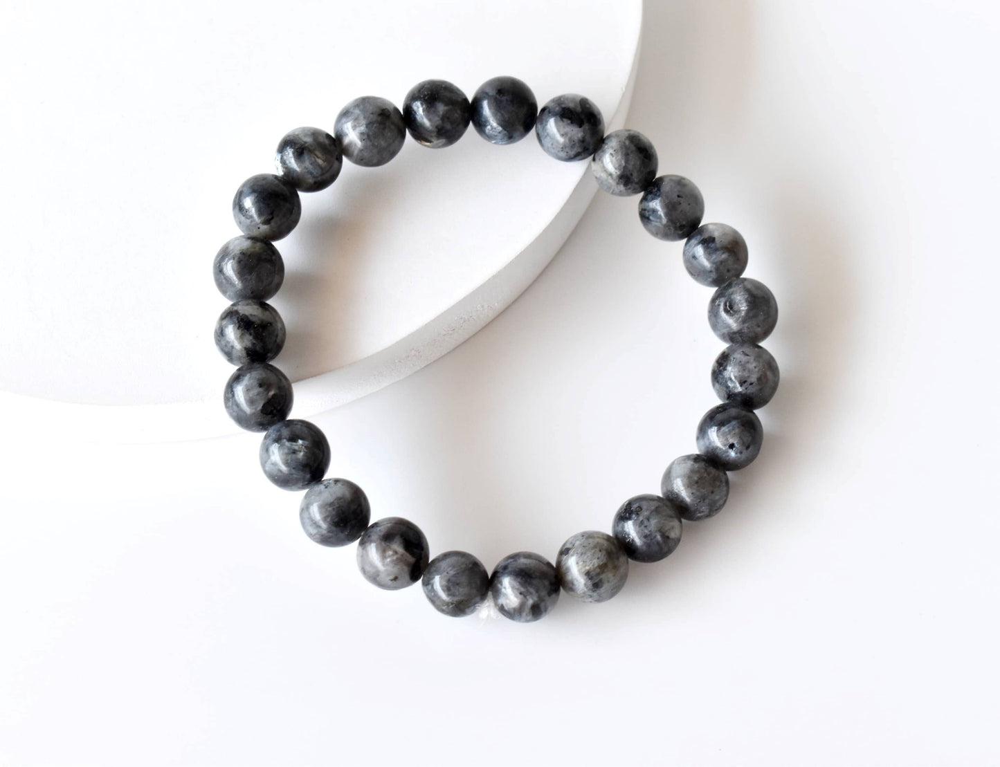 Soothing Crystals - Black Labradorite Bracelet (Good Fortune and Focus)