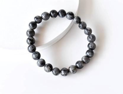 Soothing Crystals - Black Labradorite Bracelet (Good Fortune and Focus)