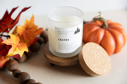 Beneath The Pines Candle Co. - Leaves: Coconut-Soy Candle