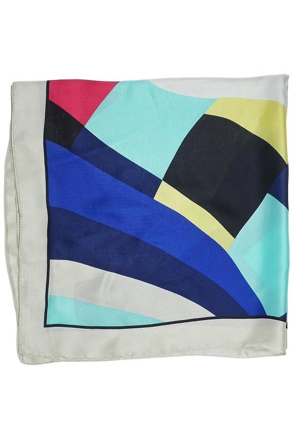 Olive & Pique - "So Silky" Satin Neckerchief Scarf, Versatile, Multi