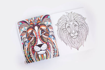 Blue Star Press - Stress Relieving Animal Designs Adult Coloring Book