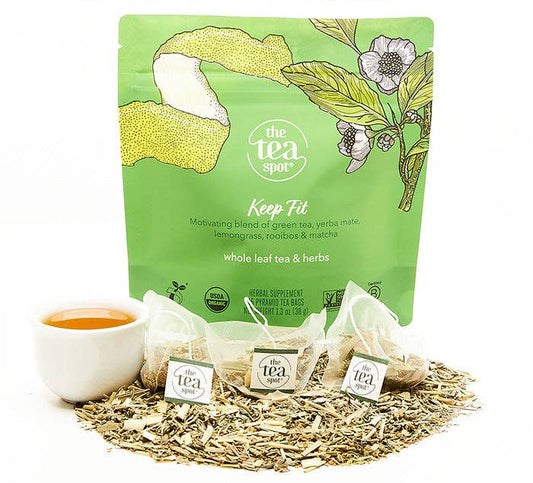 The Tea Spot - Keep Fit, Organic Green Tea - 15 sachets each