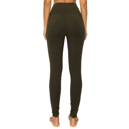 Leggings Depot - 5" Yoga Band Premium Solid Activewear Leggings
