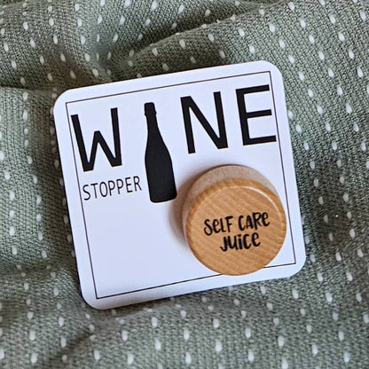 Lou Golden Designs - Self Care Wine Stopper