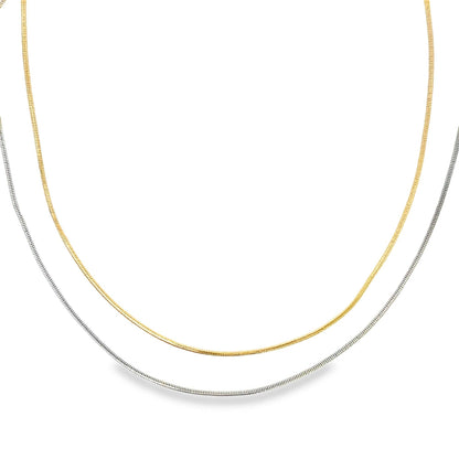 MIA Jewelry - Smooth Snake Box Chain 1mm (H209) (I522)