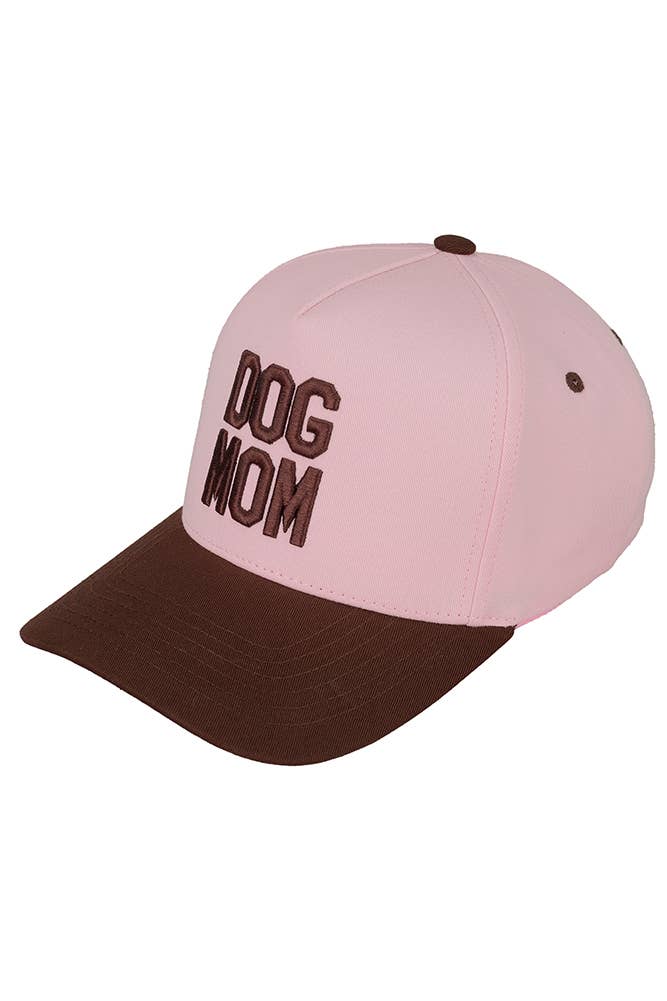 Hana - C.C DOG MOM Embroidered Two Tone Trucker Cap