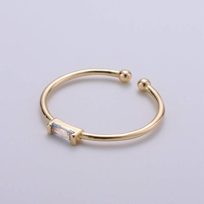 Aim Eternal - Minimalist Birthstone Ring • Cz Ring in Gold • Dainty Birthstone Ring • Stacking Ring • Valentine Gifts for Mom Wife Friend  R-216 R-218 R-219 R-220 R-223