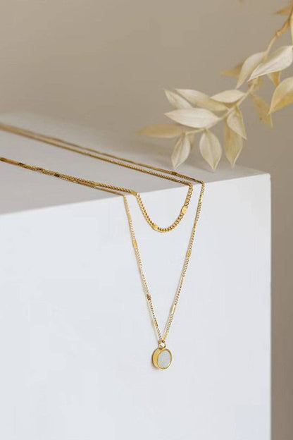 MA213 Mia Accessories - 18K Gold Plated Waterproof Stainless Steel Chain Necklace - 7237