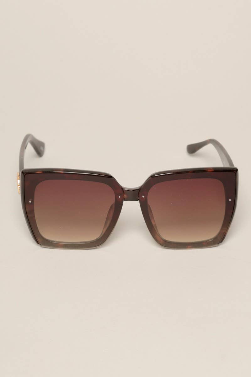 Fashion City - Tinted Lenses Square Sunglasses for Women
