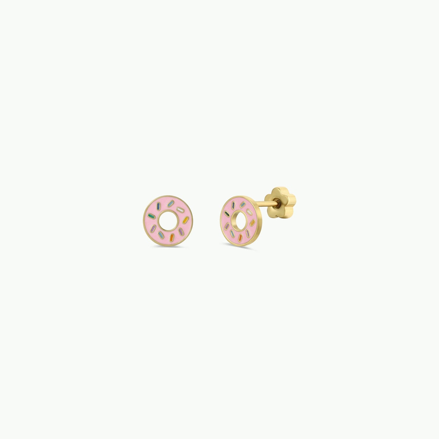 JaxKelly - Donut Enamel Flat Back Kids Earrings