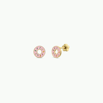 JaxKelly - Donut Enamel Flat Back Kids Earrings