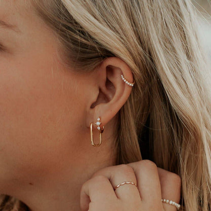 Mauve Jewelry Co. - Avery Gold Hoops