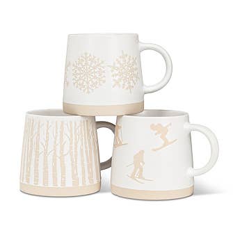 Abbott - Wide Base Mug with Birch Trees