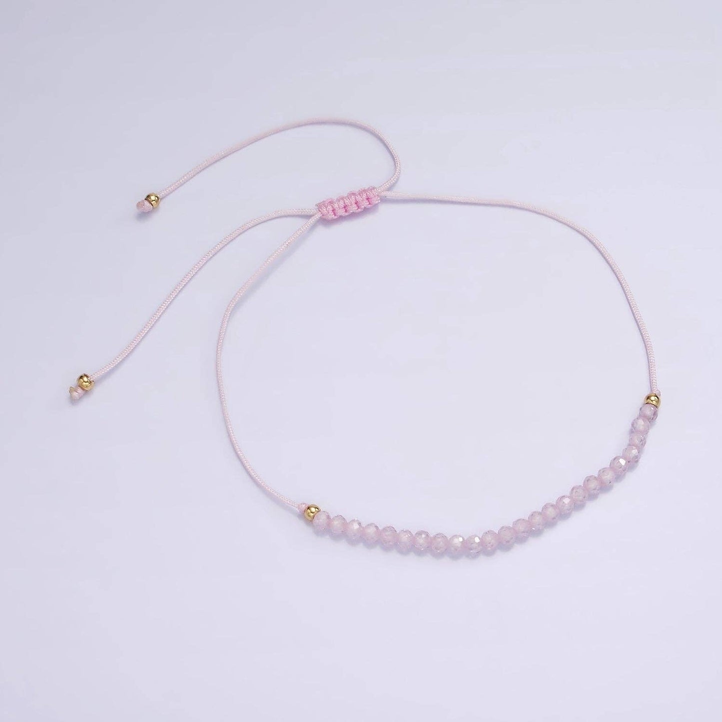 Aim Eternal - Pink Friendship Bracelet Rope Cord Adjustable Bracelet