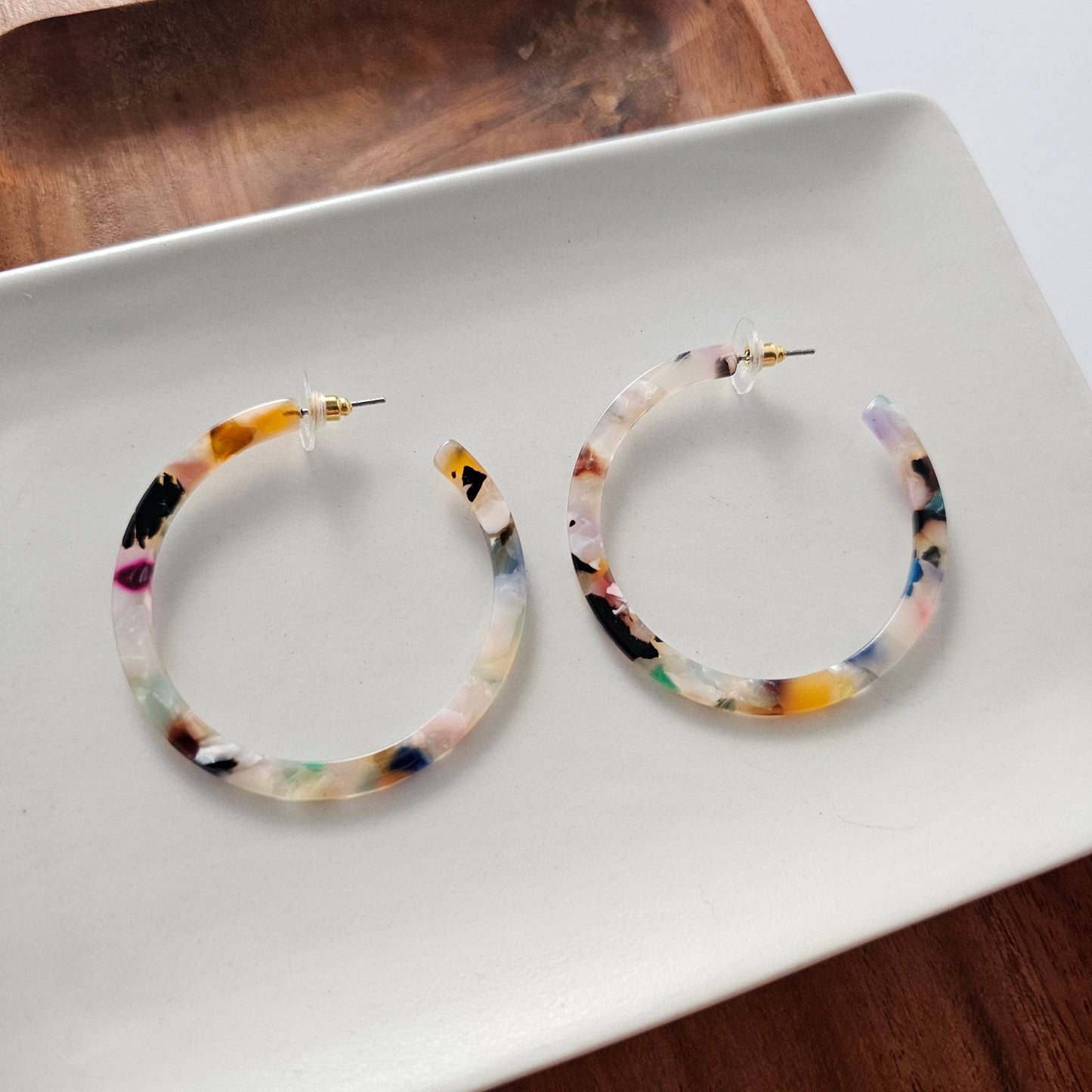Spiffy & Splendid - Cameron Hoops - Multicolor // Gift, Earrings, Jewelry