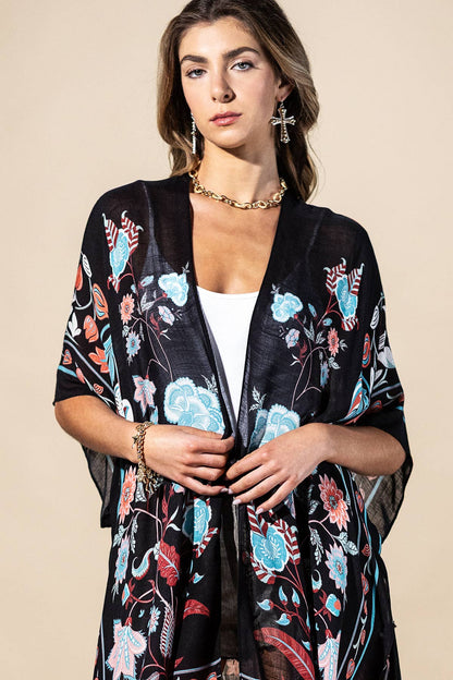 Urbanista - Midnight Vine Viscose Kimono