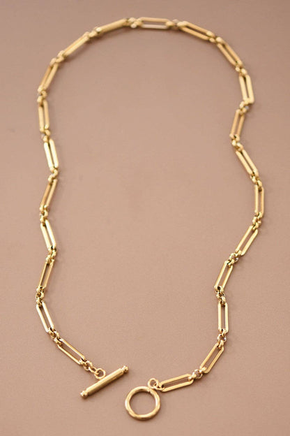 MA202 Mia Accessories - 18K Gold PVD Plated Waterproof Stainless Steel Chain Necklace - 7477