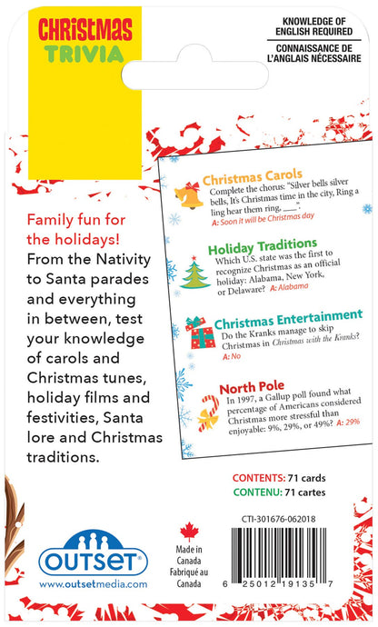 Outset Games and Cobble Hill Puzzles - Christmas Trivia Card Game 🎄✨