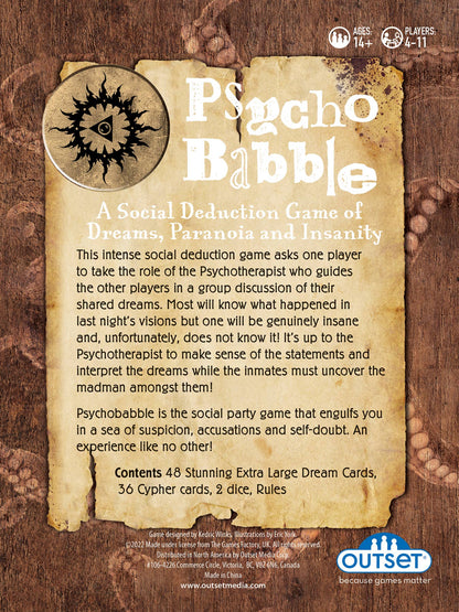 Outset Games and Cobble Hill Puzzles - Psychobabble - A Mind-Bending Game of Dreams and Deception!
