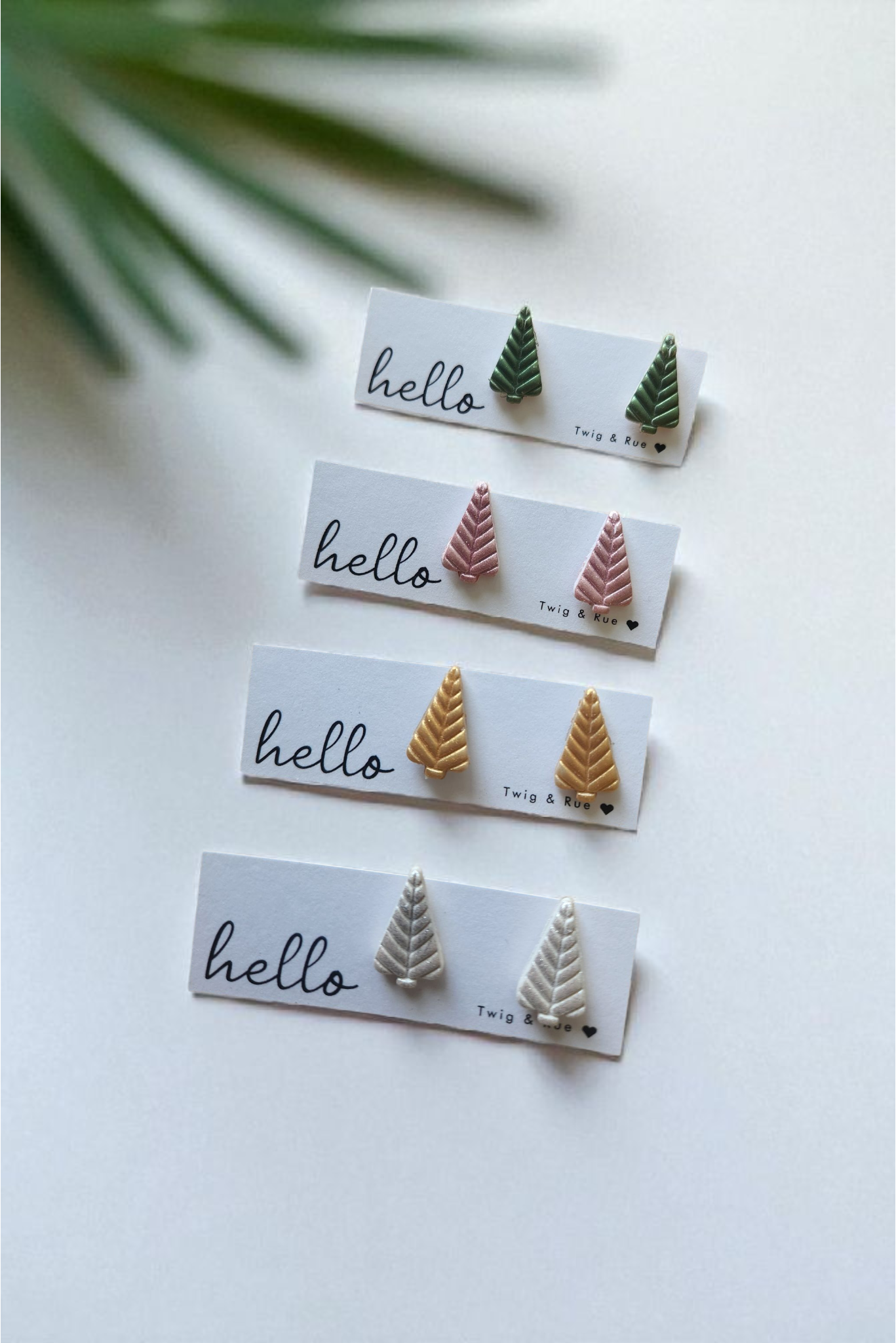 Twig & Rue boutique - Christmas tree studs