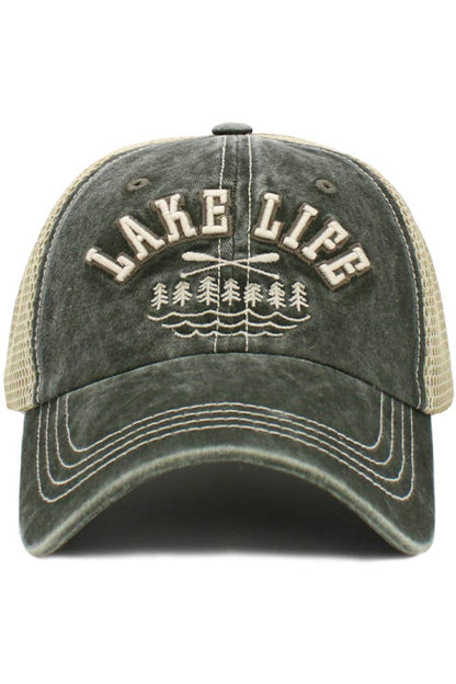 Hana - LAKE LIFE Mesh Vintage Baseball Cap