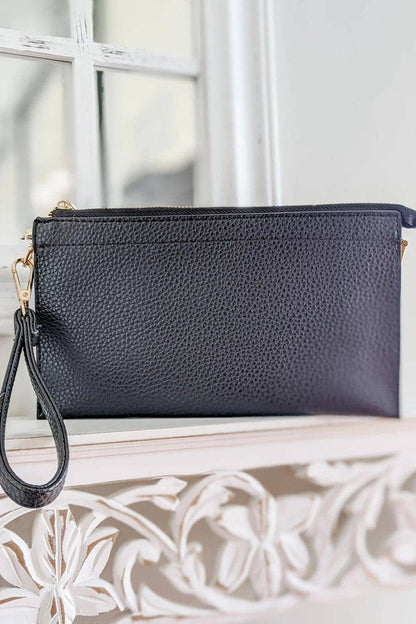 MiMi Wholesale - 7070 Jaylene Three Compartments Crossbody Bag