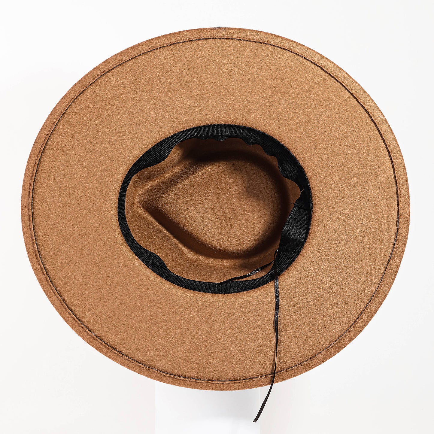 Collections by Fame Accessories - Flat Brim Boho Pattern Band Fedora Hat