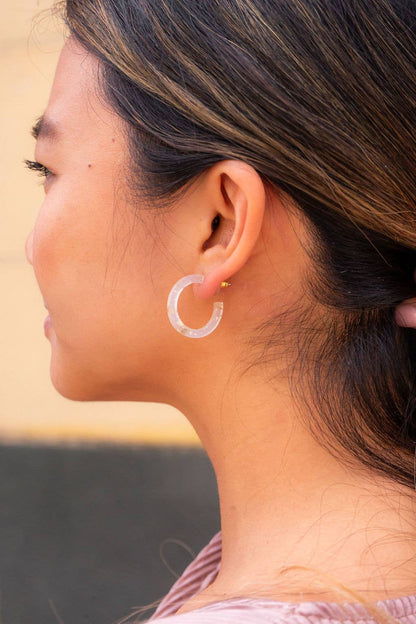 Spiffy & Splendid - Cam Mini Hoops - Gold Flake // Earrings, Gift