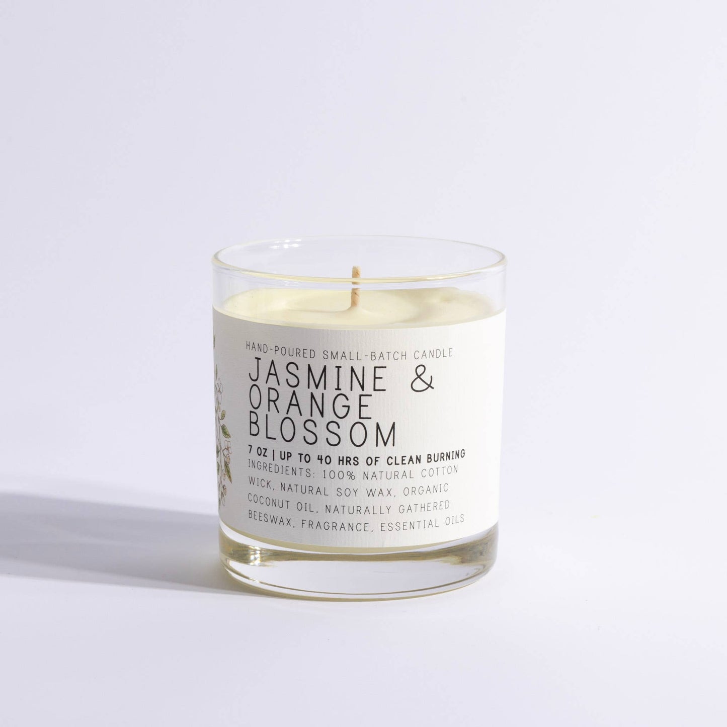 Just Bee - Jasmine & Orange Blossom - Medium Glass  - Just Bee Candle