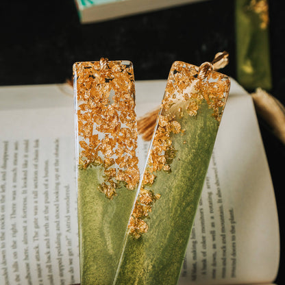 Dège Creative - Olive Green & Gold Bookmark