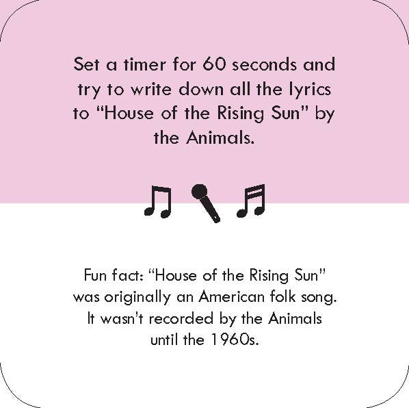 Chronicle Books - After Dinner Amusements: Song Connections