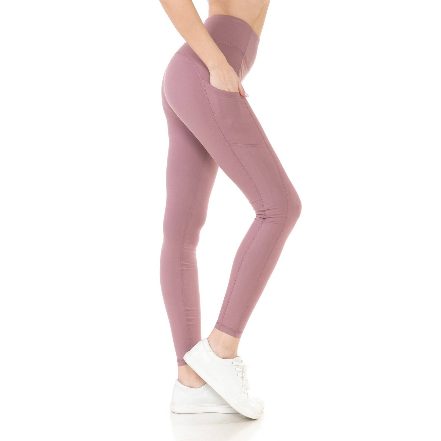 Leggings Depot -  High Waist Activewear Leggings - Side Pockets
