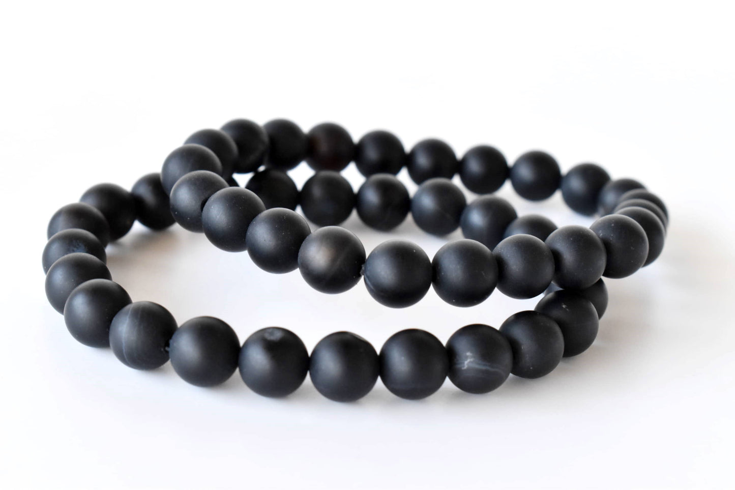 Soothing Crystals - Matt Black Onyx Bracelet (Focus and Growth)