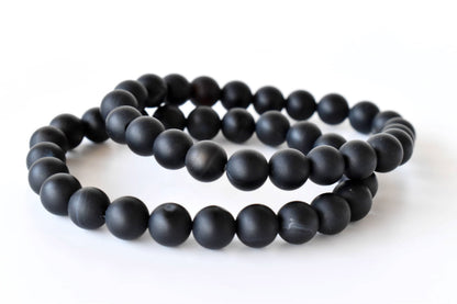 Soothing Crystals - Matt Black Onyx Bracelet (Focus and Growth)