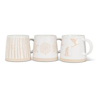 Abbott - Wide Base Mug with Birch Trees
