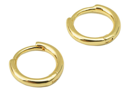 Bella Rey jewelry - The Nia gold plated dainty hoops -huggies- hypoallergenic