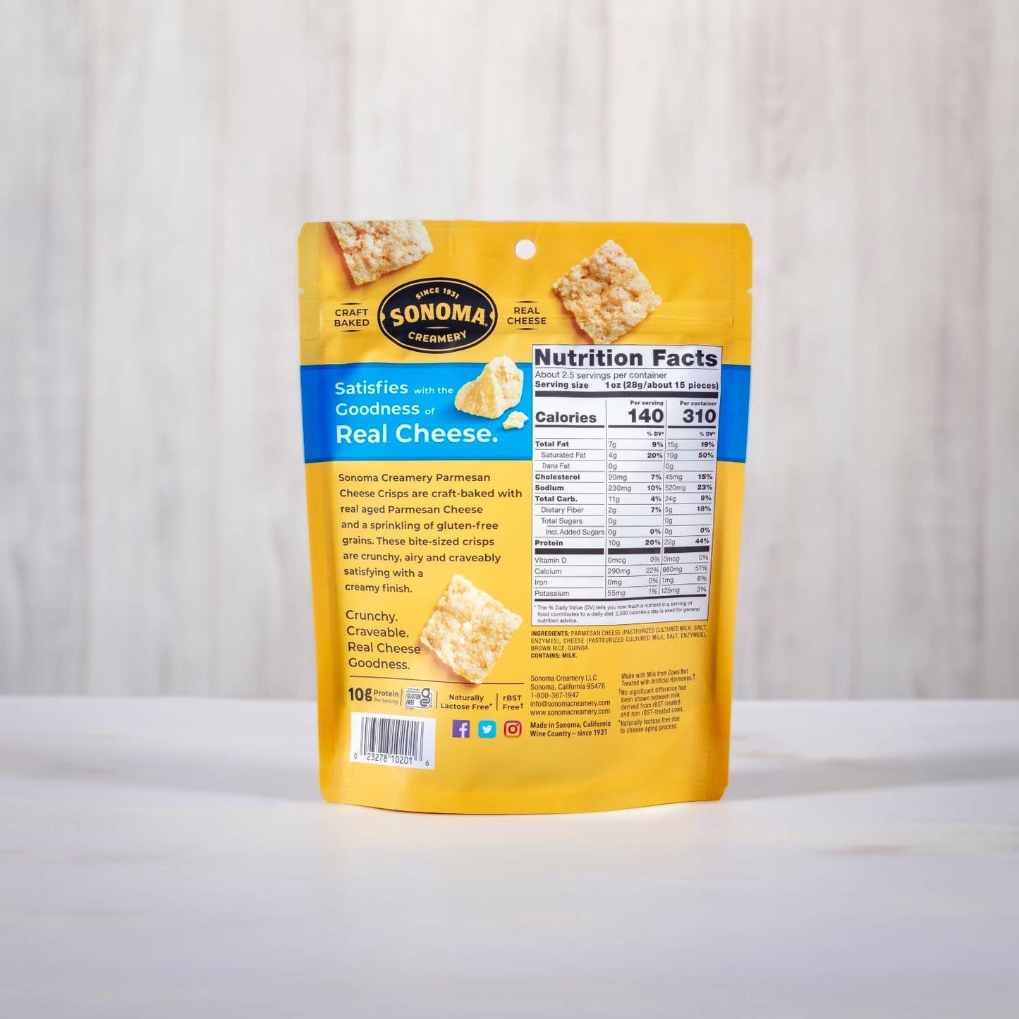 Sonoma Creamery - Sonoma Creamery Cheese Crisps - Parmesan