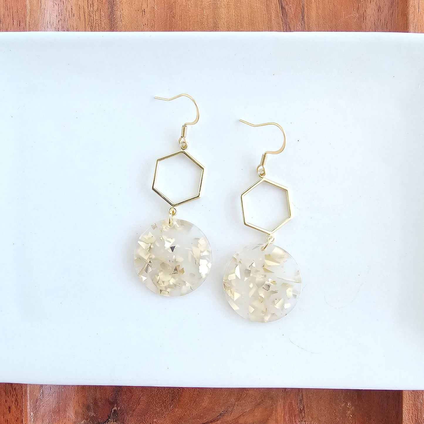 Spiffy & Splendid - Layla Earrings - Gold Flake // Gift
