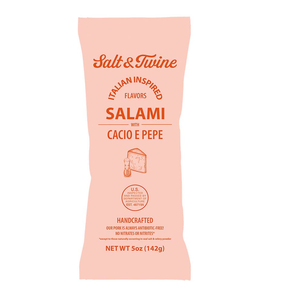 Salt & Twine by New England Charcuterie - Cacio E Pepe Salami Chubs